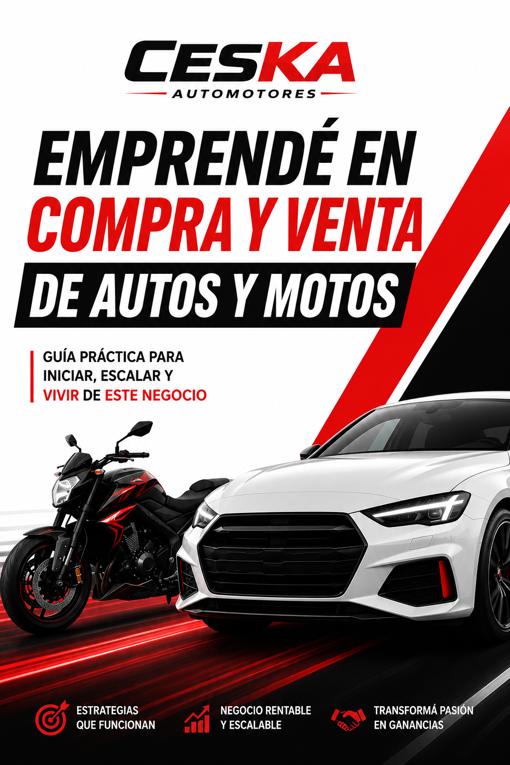 Emprendé en compra y venta de autos y motos