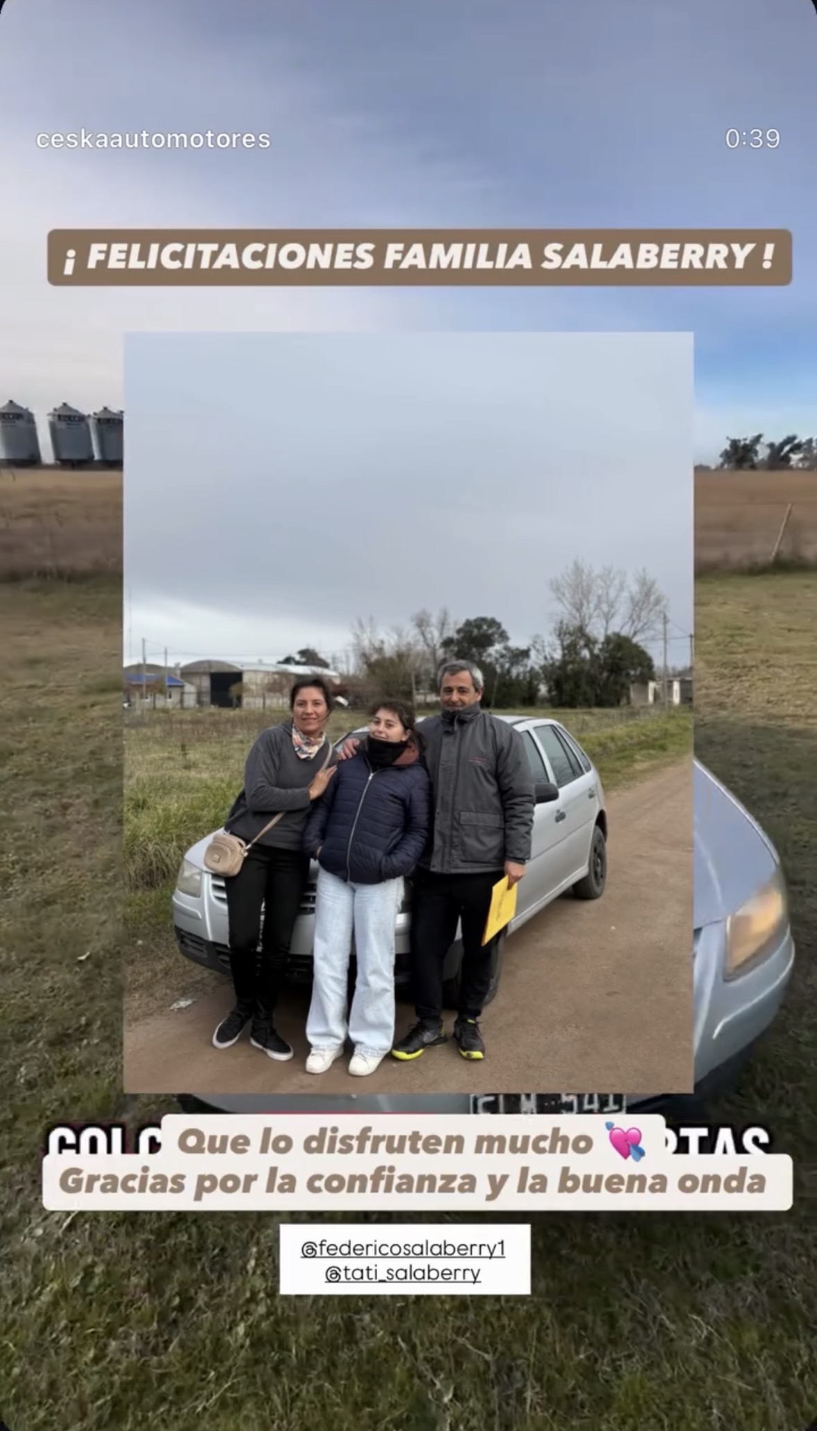 Vehículo entregado por Ceska Automotores